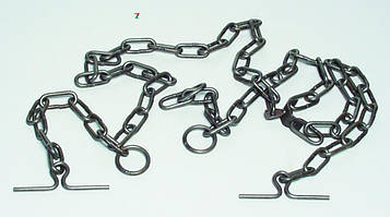 Ø 7 мм / Трехконцевая ланцюг для прив'язі ВРХ / ВРХ / Худоби / Корів