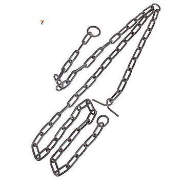 Ø 4 мм х 3 метра / цепь для собак (скота) привязочная / ланцюг з кільцем та вертлюгом
