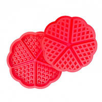 Силіконова форма для вафель Серце, формочка для вафель у формі серця