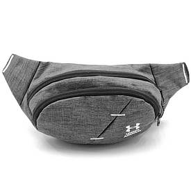 Бананка (сумка на пояс) Great Town 32 x 13 см Сіра (b4343/2)