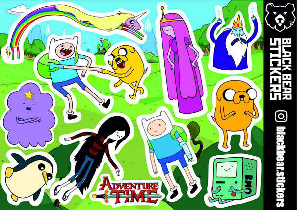 Стікери, наклейки, мультик "Час Пригод" Adventure Time, фото 2