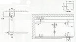 Механізм розсувної системи для міжкімнатних дверей EKF 120055 (120кг), фото 4