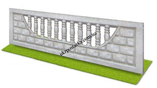 Плита єврозабору Європейська середня під цеглу