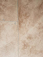 Шпалери вінілові на флізелін Marburg Loft 59330 коричневі під плитку і штукатурку