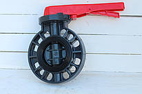 Затвор дисковий батерфляй ПВХ Ду 200 Runke