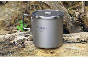 Титановий кухоль Tiartisan 650 мл. Чашка з титану.
