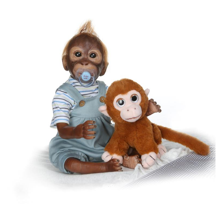 Мавпа реборн Лелик, лялька реборн мавпочка.Арт.(11388)