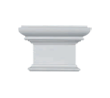 Капітель Classic Home P090-D, ліпний декор з поліуретану.