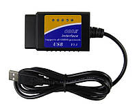 Диагностический OBD2 сканер ELM327, v1.5 USB чип PIC18F25K80