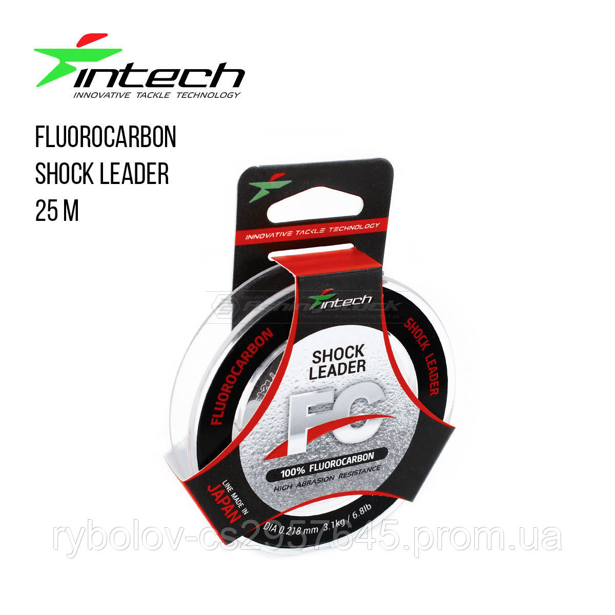 Флюорокарбон Intech FC Shock Leader 25м 0.141 mm (1.3 kg / 2.9 lb)