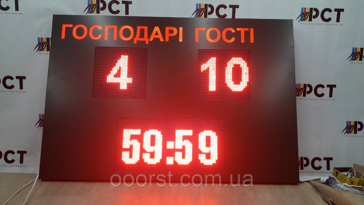 Електронне табло для футболу 1500х1000