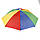 Парасолька на голову для риболовлі, дачі, пікніка Камуфляж і кольорової, фото 5