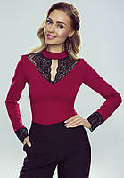 Женская блузка Cleo Eldar цвета бордо. Размер S