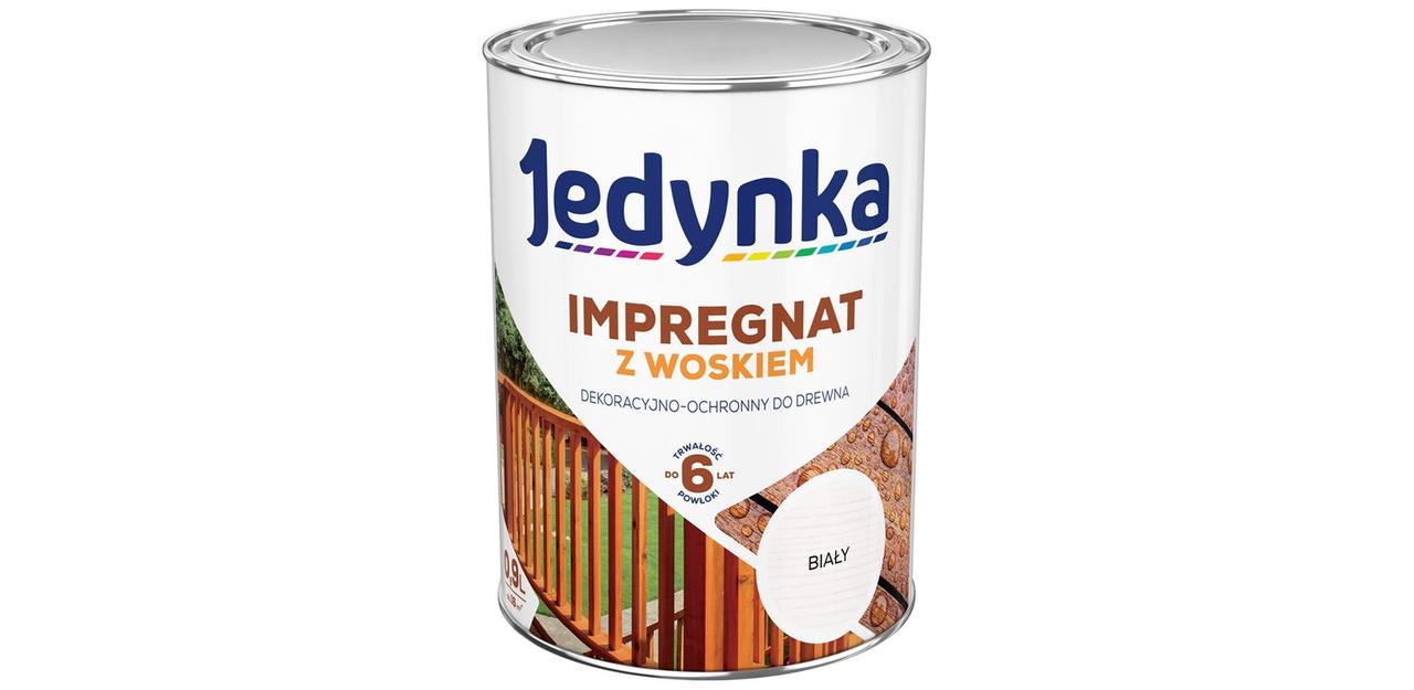 Лазур Антисептик Імпрегнат з воском Jedynka Impregnat Білий 0.9 л