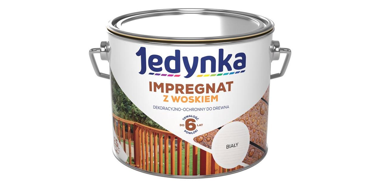 Лазур Антисептик Імпрегнат з воском Jedynka Impregnat Білий 2.5 л