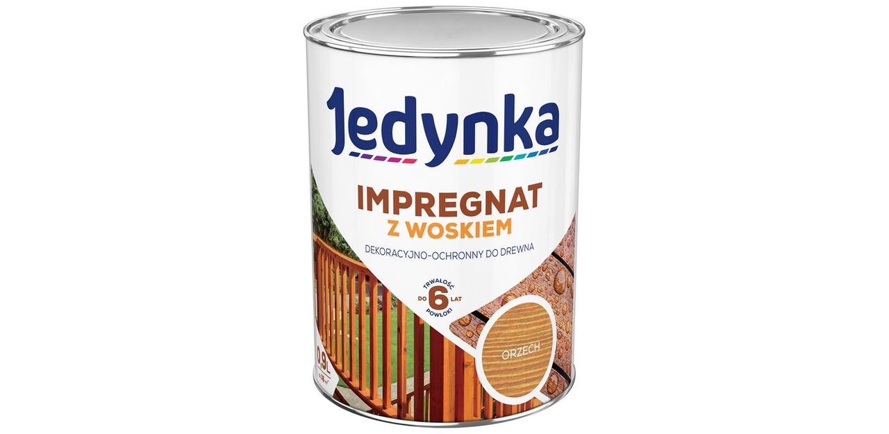 Лазур Антисептик Імпрегнат з воском Jedynka Impregnat Горіх 0.9 л