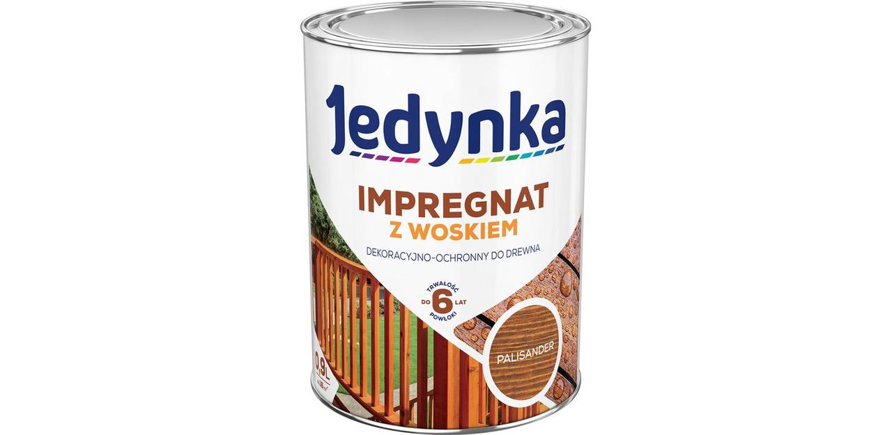 Лазур Антисептик Імпрегнат з воском Jedynka Impregnat Палісандр 0.9 л