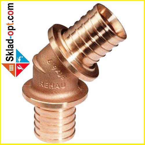 Коліно Rehau RX Ø63 - 45°, равнопроходное. 366048-001