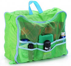 Дорожній набір сумок органайзерів, 5штук Зелений, фото 5
