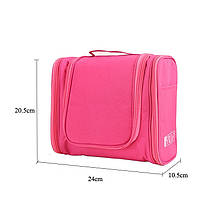 Багатофункціональний Кейс для косметики, дорожня косметичка Рожевий колір, фото 2