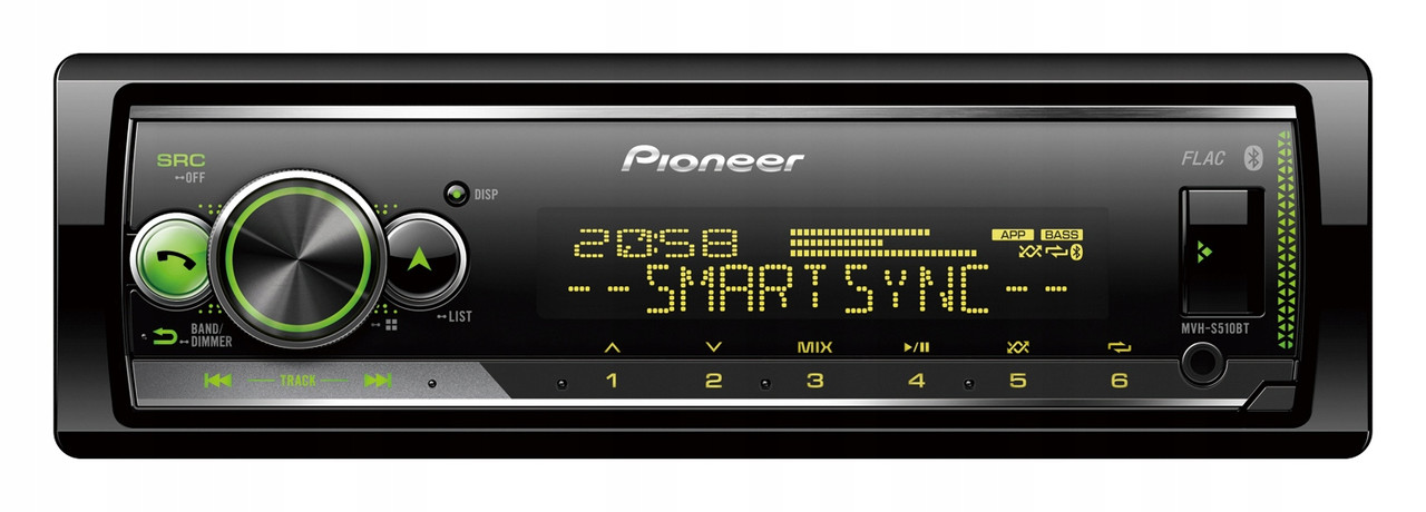 Процесорна магнітола Pioneer MVH-S510BT, фото 1