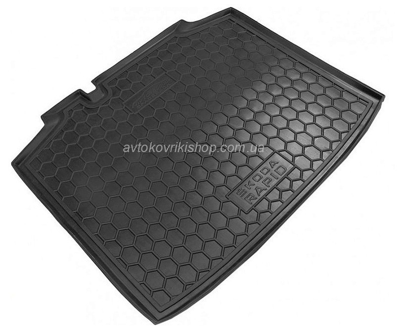 Гумовий килимок багажника Skoda Rapid 2012- (спейсбек) Avto-Gumm