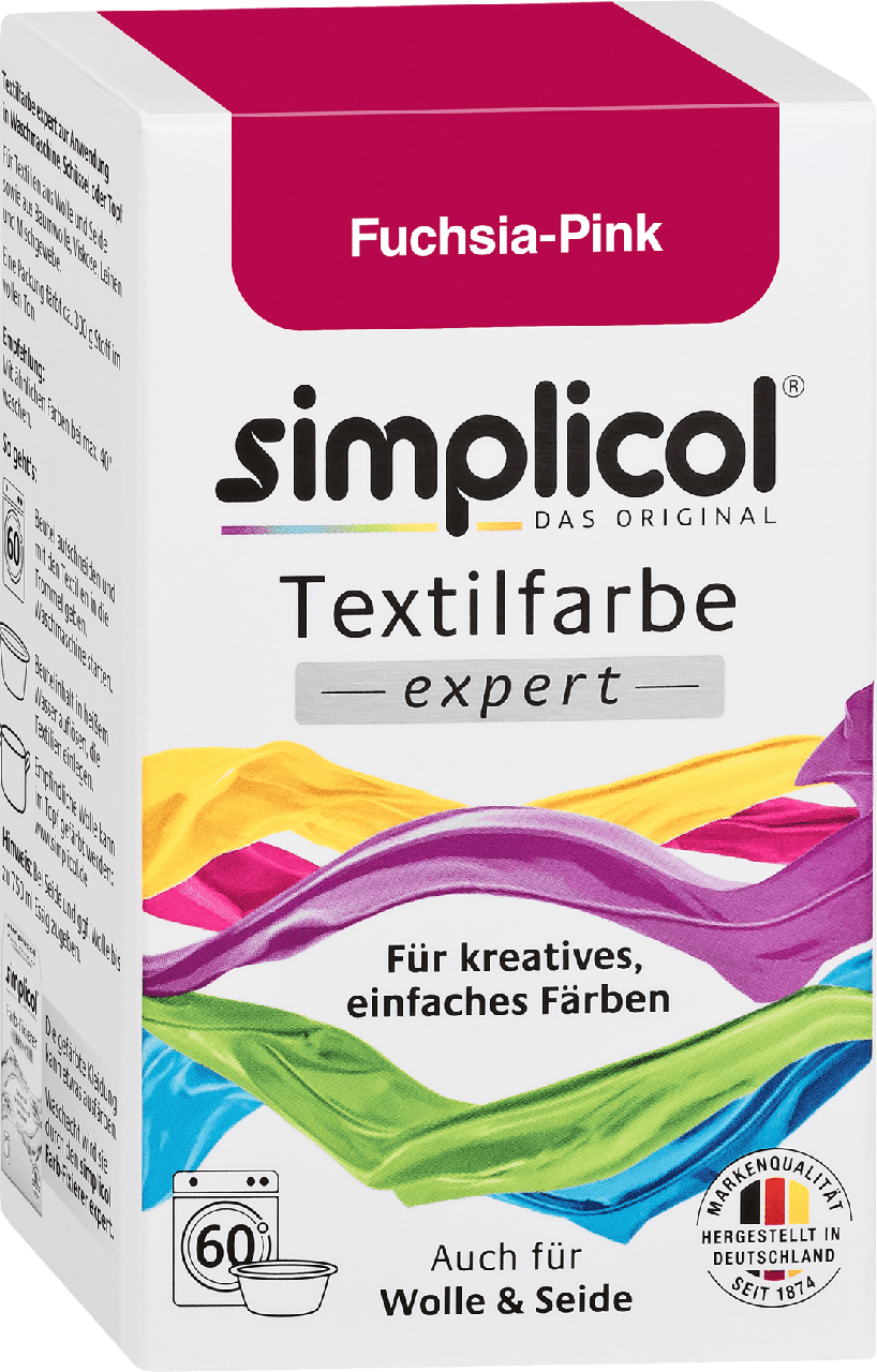 Текстильная краска Simplicol Textilfarbe еxpert Fuchsia- Pink, 150 г., фото 1