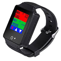 Пейджер–годинник офіціанта з кольоровим екраном R-08 Black Recs USA