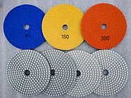 Диск "Черепашки" полірувати граніт, мармур 100х2.8 мм. Комплект 7 шт.No50, 150, 300, 500, 1000, 2000, 3000