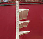 Пристінні (односторонні) стелажі «Колумб» 200х125 см., (Україна), білі, Б/у, фото 8