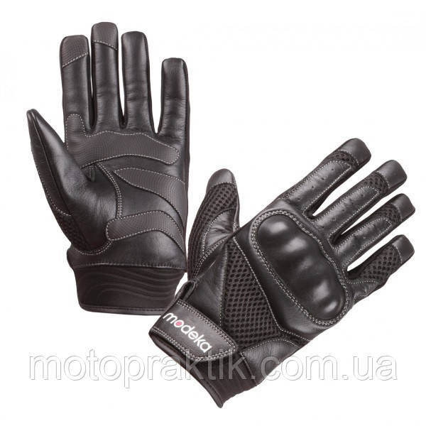 Modeka Airing Gloves Black, Sz.6=S Мотоперчатки літні c захистом