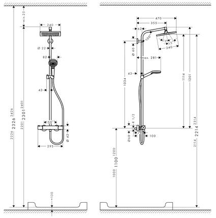 Душова система Hansgrohe Crometta Е 240 Showerpipe, фото 4