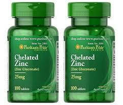 Zinc Gluconate 25 mg (100 tabs) Puritan's Pride