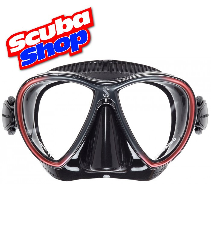 Маска Scubapro Synergy Twin для підводного плавання, чорно-червона