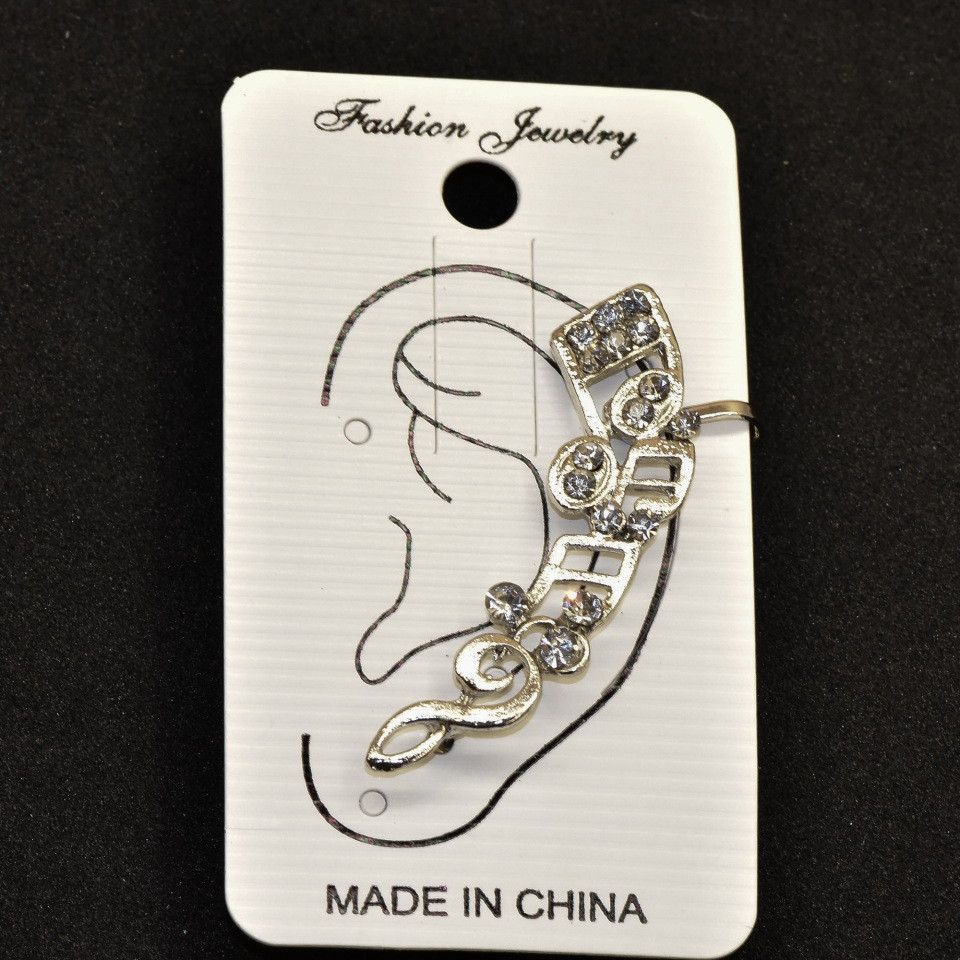 Каф на вушко L-45мм білий метал, фото 1