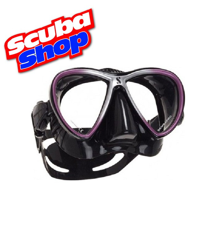 Маска Scubapro Synergy Twin для підводного плавання, чорно-фіолетова