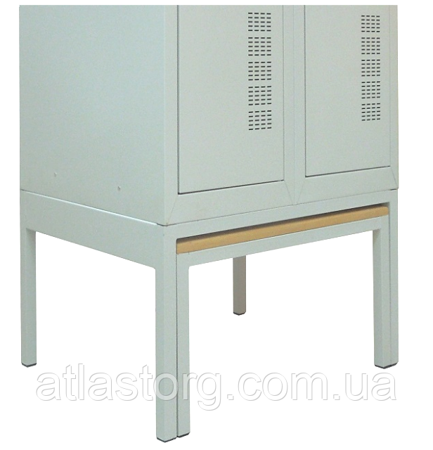 Скамейка выдвижная для одежного шкафа СГ-400/2-В, размеры 370х800 мм - фото 2 - id-p6387792