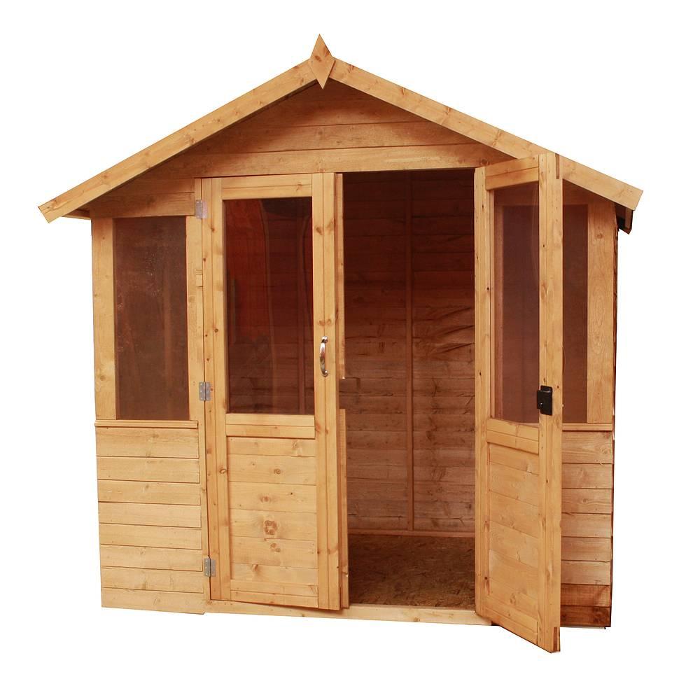 Альтанка збірна дерев'яна 1,9х2,5 закрита недорого від виробника Wood Gazebo 004