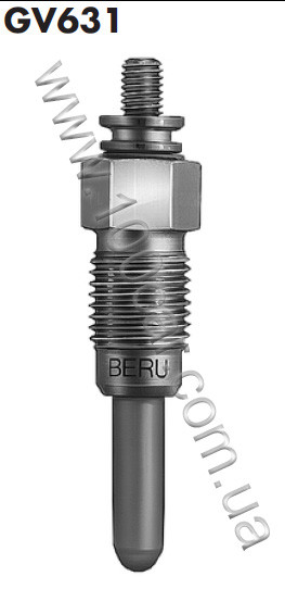 Штифтова свічка розжарення Beru GV631 0100221132 (Загальна довжина [мм]: 67, Монтажна глибина [мм]: 21, Розмір різьби: M12x1,25,