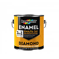 Kompozit Эмаль для металла 3в1 DIAMOND 2,5л Черный