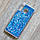 Чохол акваріум для Samsung Galaxy M30 (SM-M305) (сині блискітки), фото 3