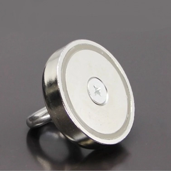 Неодимовый магнит крепежный: Диск D60 в корпусе с кольцом (100 кг) - фото 2 - id-p1005809509