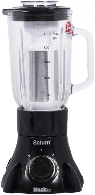 Стаціонарний блендер Saturn ST-FP9087 300 Вт практичний кухонний блендер чорний