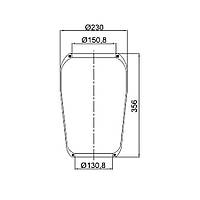 Пневморессора VOLVO 1075366