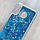 Чохол акваріум для Samsung Galaxy M30 (SM-M305) (сині блискітки), фото 4