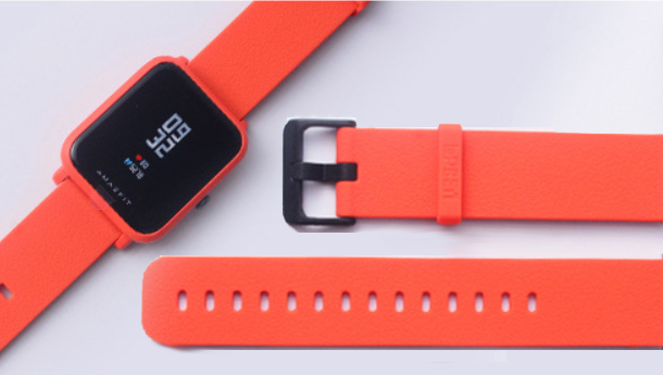 Силіконовий ремінець LOPBEN для смарт-годинника Xiaomi Amazfit Bip / Lite / 20 мм Помаранчевий 2120P