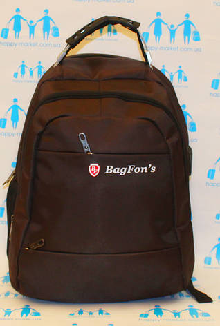 Ранец рюкзак школьный ортопедический однотонный Bag Fons 19-12-3, фото 2