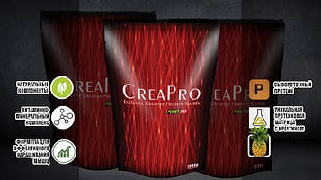 Протеїн з Креатином суміш сироваткових білків Crea Pro, смак Ананас, 1кг