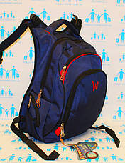 Ранець рюкзак шкільний ортопедичний однотонний EDISON Sport 19-15-2, фото 2