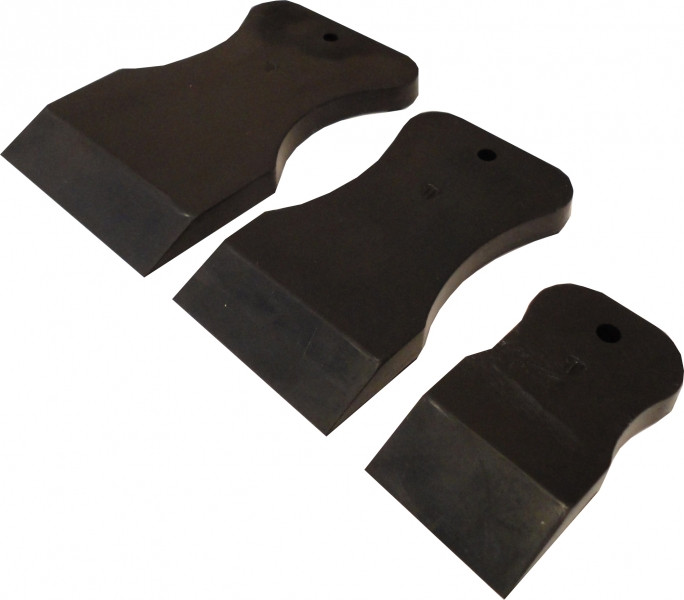 Набір шпателів гумових чорний м'який VTP 1870 3шт